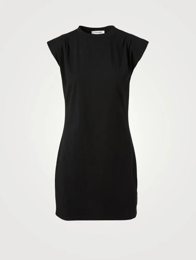 Padded Shoulder Mini Dress