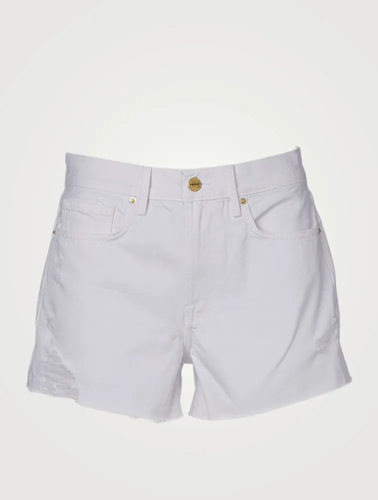 Le Brigette Raw Edge Denim Shorts