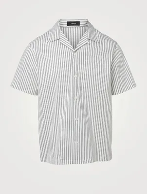 Short-Sleeve Shirt Striped Print