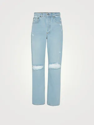 Ziggy High-Waisted Straight-Leg Jeans