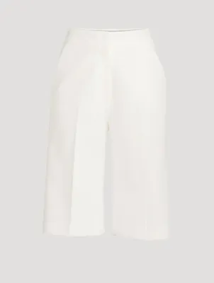 High-Waisted Bermuda Shorts