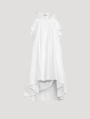 Washed Satin Midi Dress