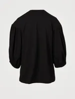 Cotton Puff-Sleeve T-Shirt