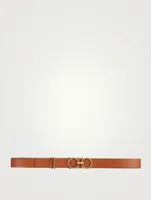 Gancini Leather Belt