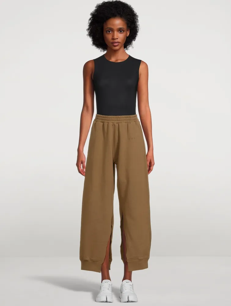 Cotton Split Sweatpants