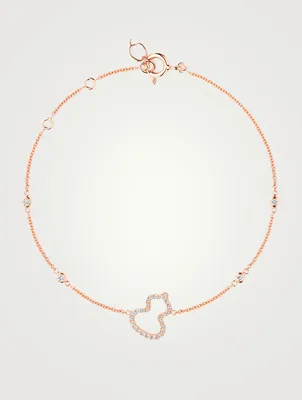 Petite Wulu 18K Rose Gold Bracelet With Diamonds