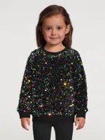 Kids Fleece Sequin Sweatshirt