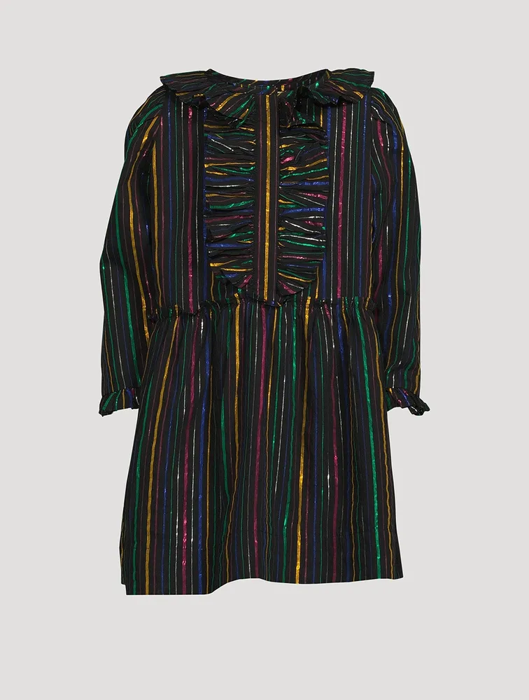 Kids Lurex Stripe Dress