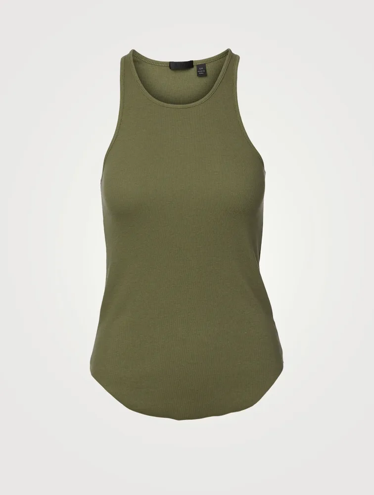 Ribbed Racerback Tank Top