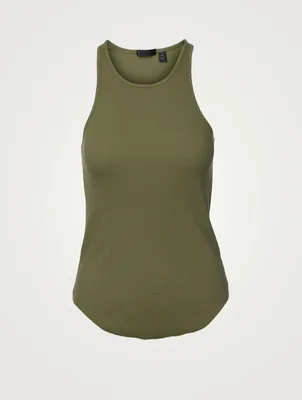 Ribbed Racerback Tank Top