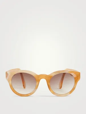 Eddie Recycled Acetate Round Sunglasses