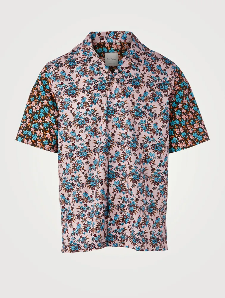 Short-Sleeve Camp Shirt Liberty Print