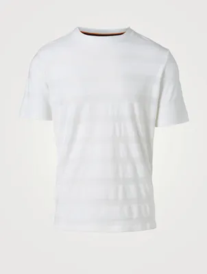 Terry Cloth Stripe T-Shirt