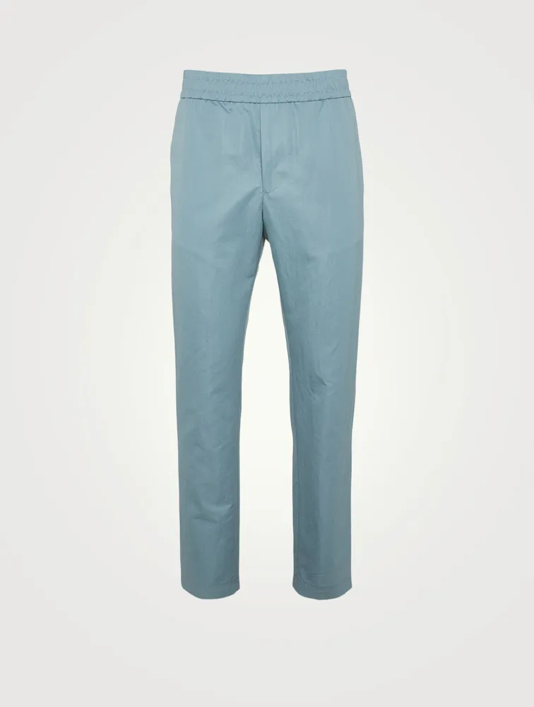 Cotton-Blend Pull-On Pants