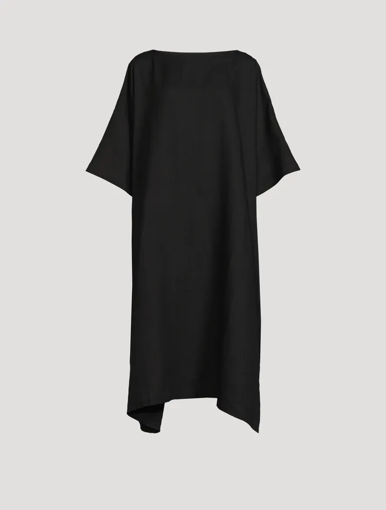 Linen Midi T-Shirt Dress