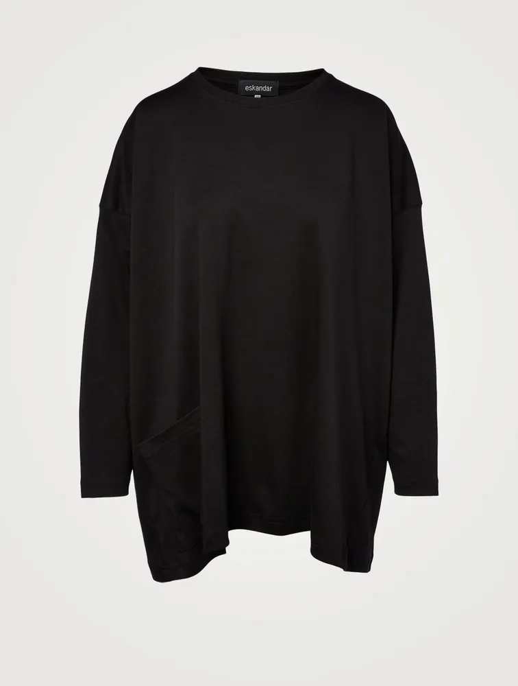 Long T-Shirt With Patch Pocket