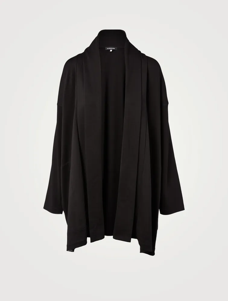 Shawl A-Line Long Cardigan