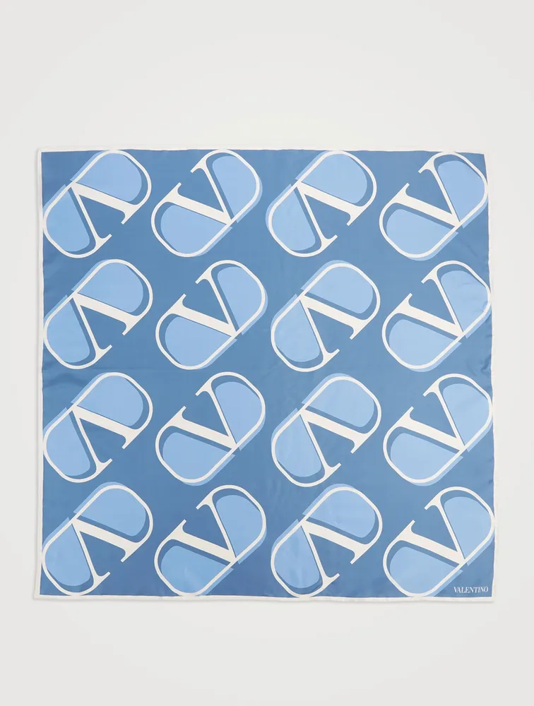 Silk Scarf In VLOGO Print