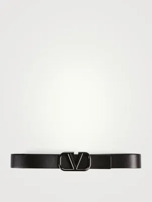 VLOGO Signature Leather Belt