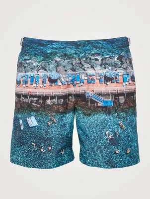 Bulldog Photographic Mid-Length Swim Shorts