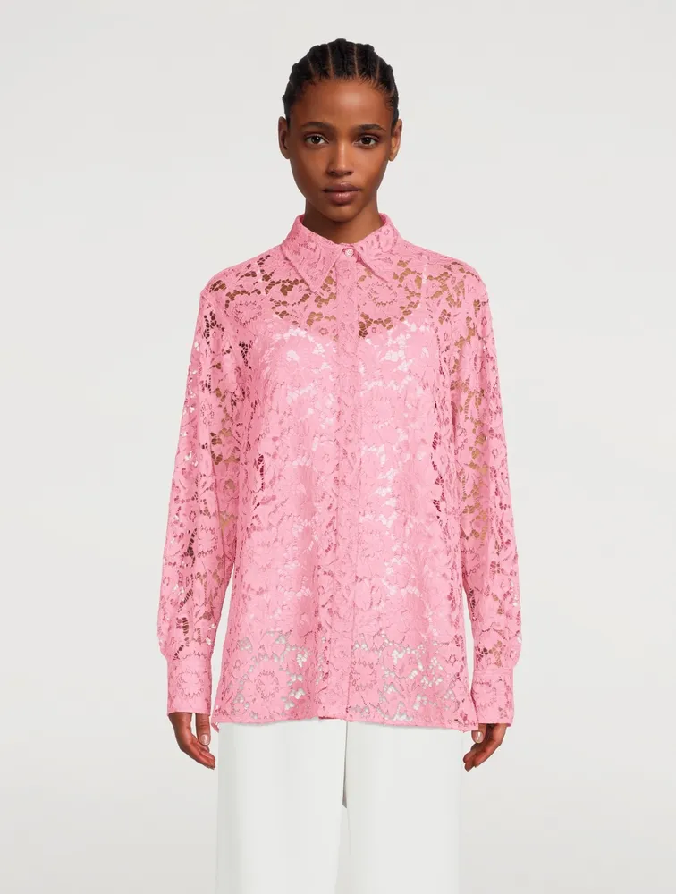 Heavy Lace Long-Sleeve Shirt