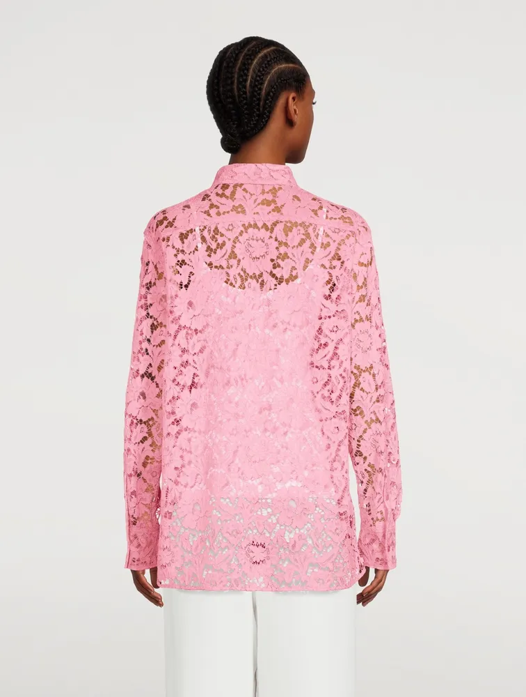 Heavy Lace Long-Sleeve Shirt