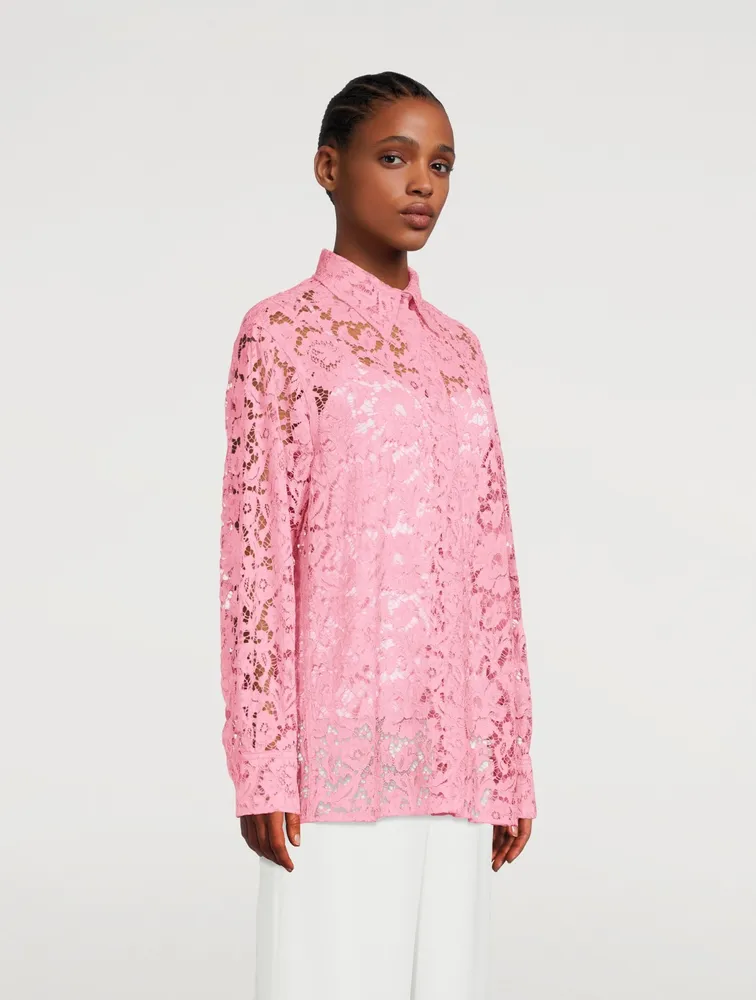 Heavy Lace Long-Sleeve Shirt