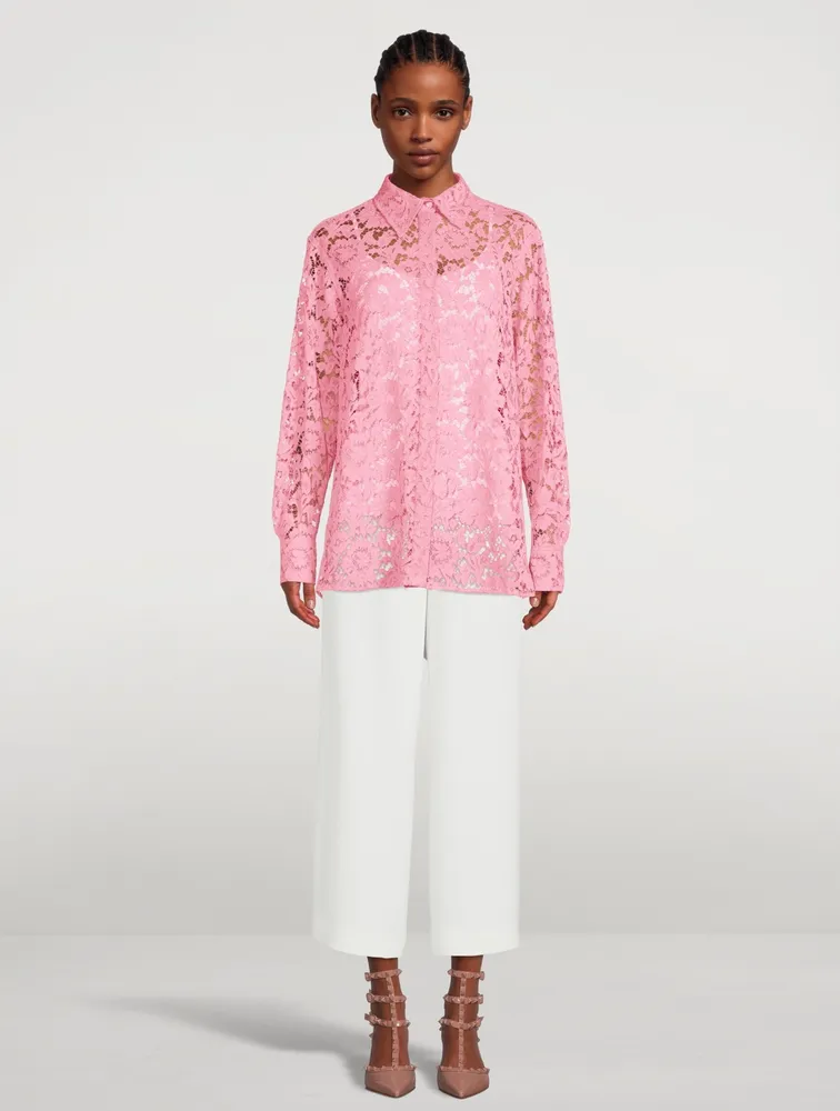 Heavy Lace Long-Sleeve Shirt