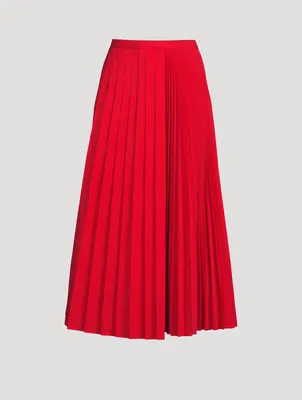 Pleated Midi Skirt