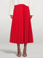Pleated Midi Skirt