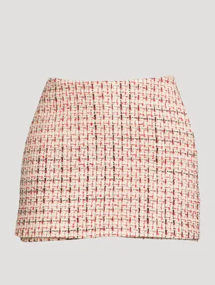 Lurex Tweed Mini Skort