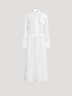 Cotton Long Shirt Dress