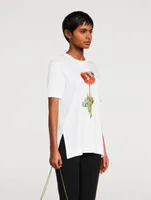 Cotton T-Shirt With Embroidery