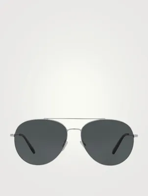 Airdale Metal Aviator Sunglasses