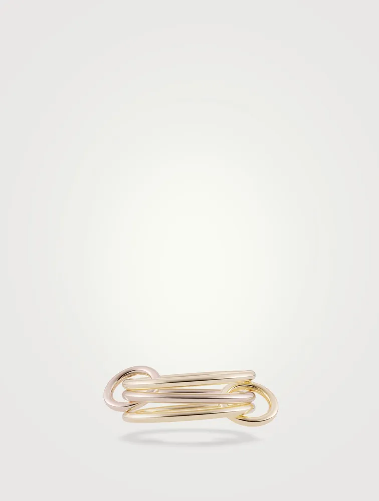 Solarium SG 18K Gold Stacked Ring