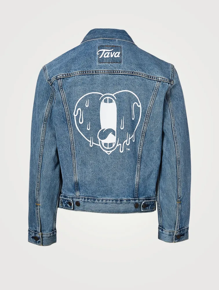 Screaming Heart Jean Jacket