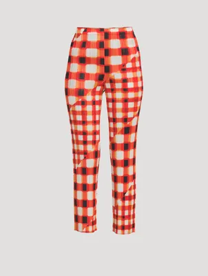 Trek Check Slim-Fit Pants