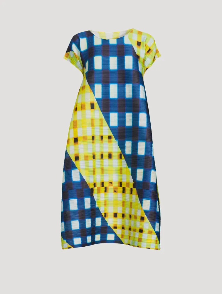 Trek Check Midi Dress