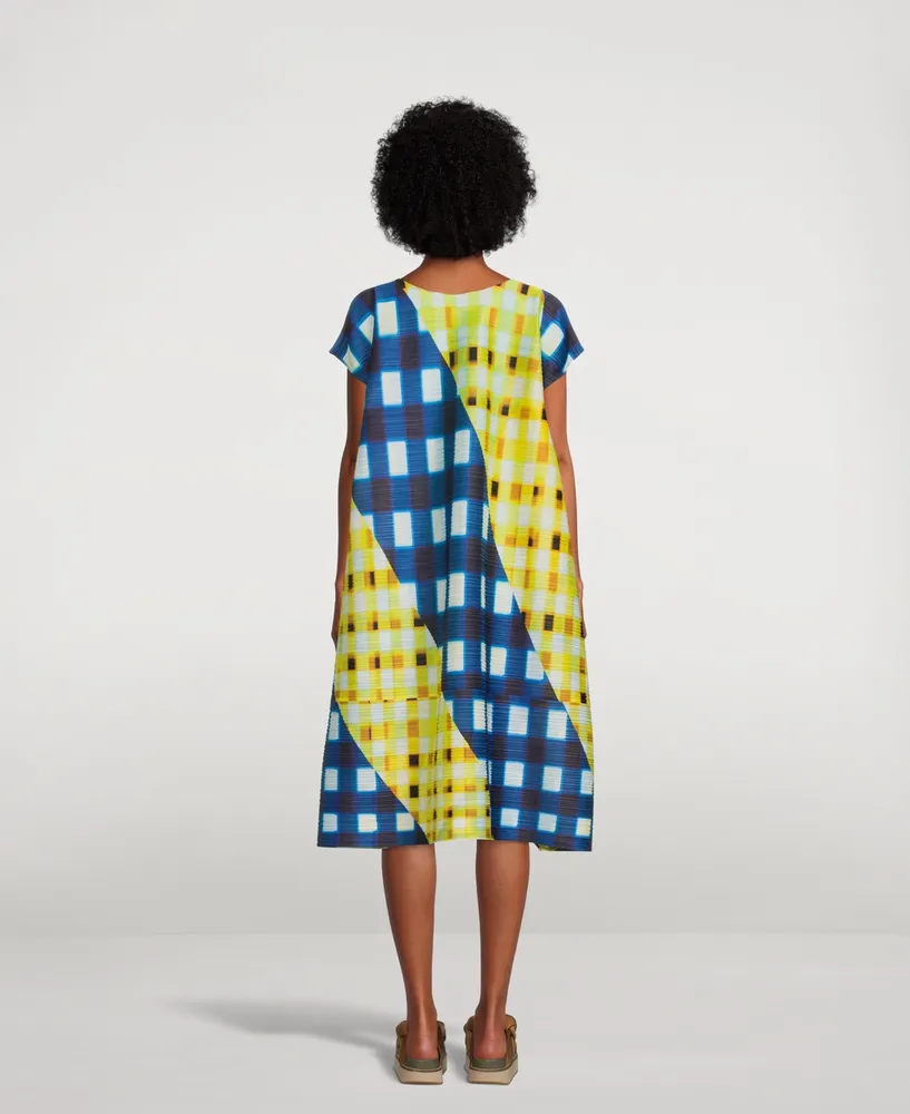 Trek Check Midi Dress