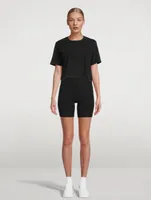 Stay Cotton Oversized Cropped T-Shirt