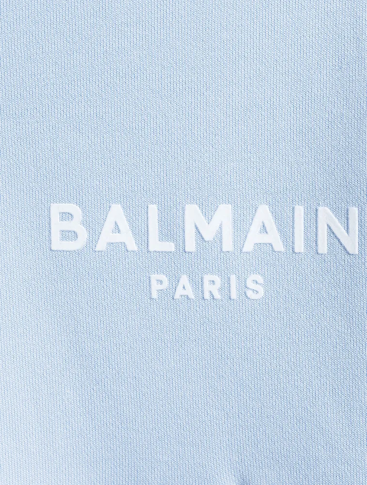 Cropped Cotton Hoodie