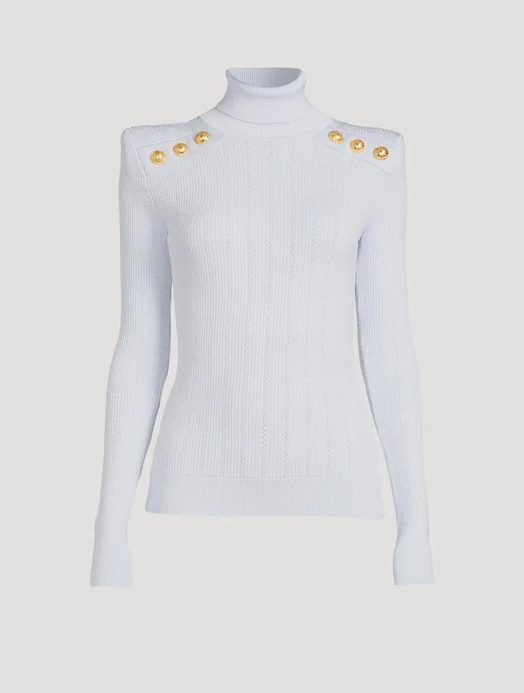 Ribbed Turtleneck Sweater