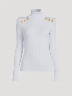 Ribbed Turtleneck Sweater