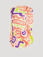 Cheer Oval Top Sun Motif Print