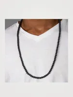 Matte Onyx Beaded Necklace
