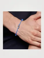 String Bracelet With Stainless Steel Bead