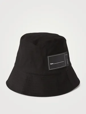 Logo Rubber Patch Canvas Bucket Hat