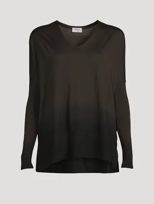 Dip-Dye Virgin Wool Sweater