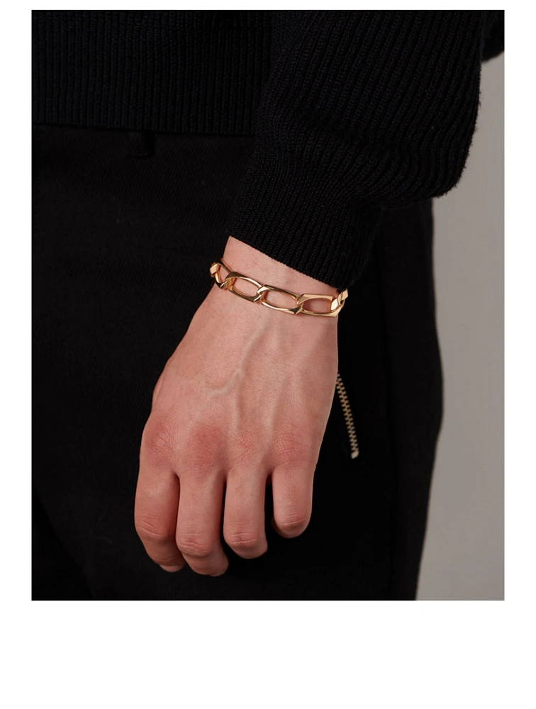 24K Goldplated Link Chain Bracelet