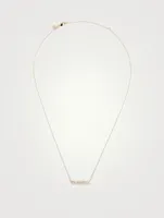 14K Gold Mama Necklace With Diamonds